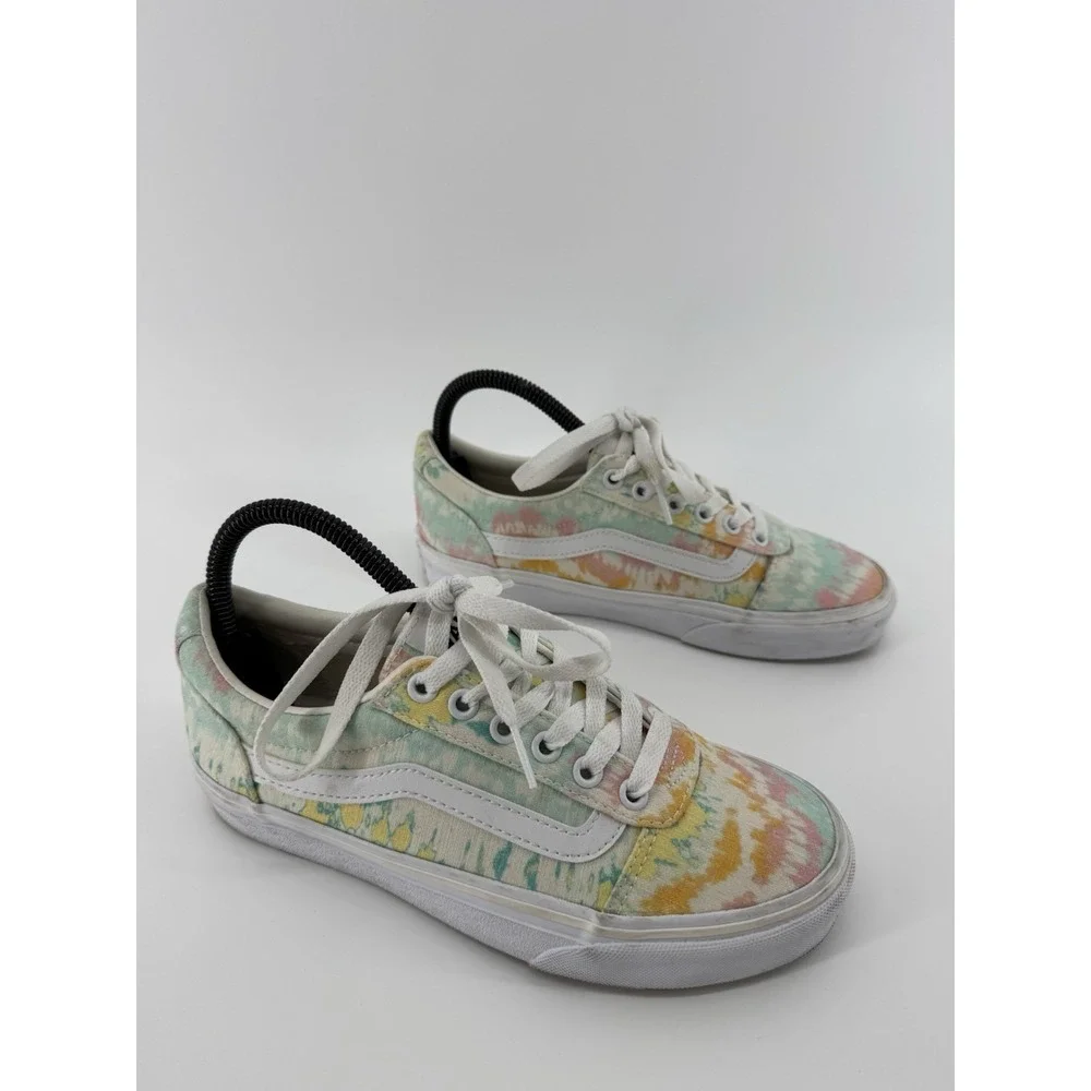 Vans Ward Psychedelic Tie Dye Canvas Low Top Sneakers 500714 Women's Size 9.5